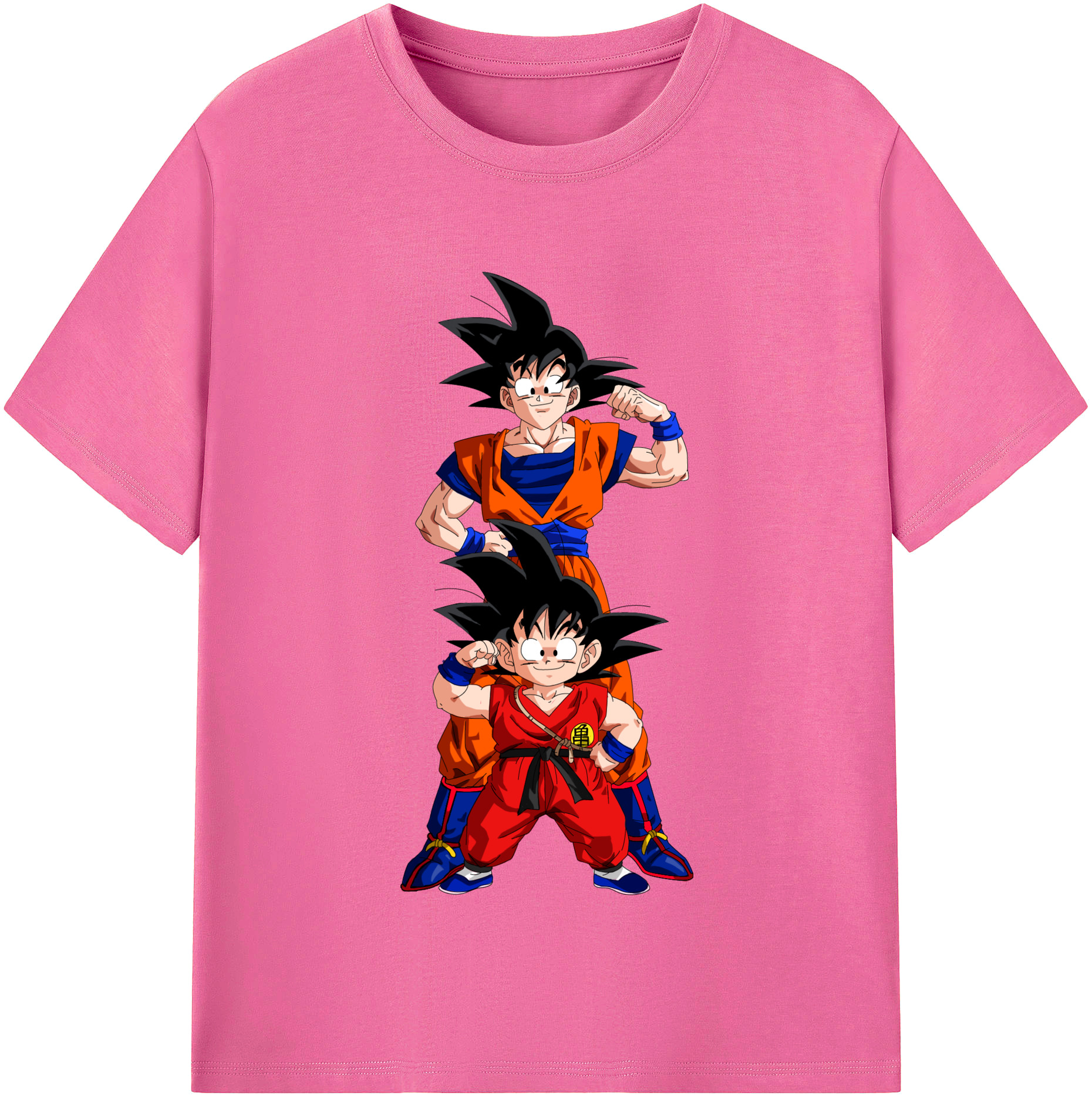 （画像用） ドラゴンボール 孫悟空（そん ごくう）Son Goku カカロット DRAGON BALL Kakarotto レディースカジュアルプリントTシャツ（綿100％）